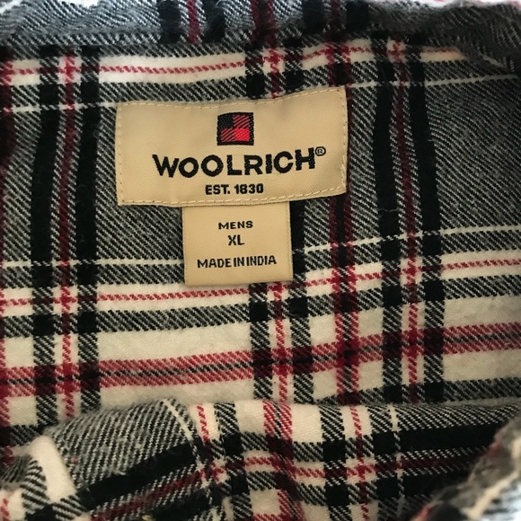 Woolrich Flannel Shirt Large Front Pocket 100% Cot - Picture 6 of 8